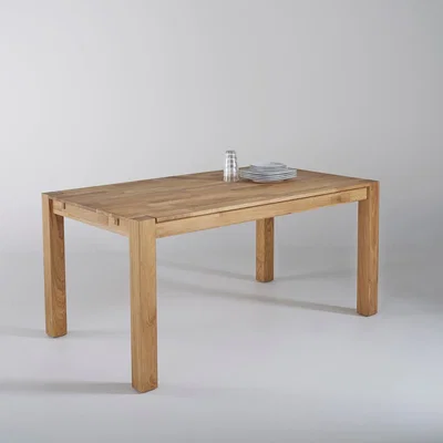 La Redoute Adelita Solid Oak Dining Table with 2 Extensions