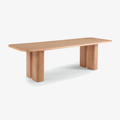 La Redoute Latti Oak Veneer XL 8-10 Seater Dining Table