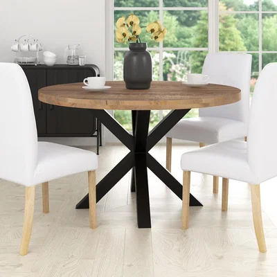 La Redoute Waverly Mango Wood Round Dining Table (seats 4)
