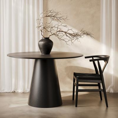La Redoute Carlina Round Wood Dining Table with Flared Pedestal Base (Seats 4)