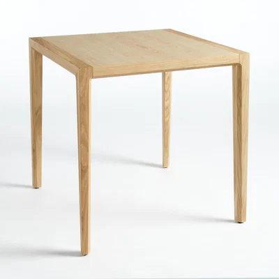La Redoute Nizou Square Oak Bistro Dining Table, designed by E. Gallina. Gallina