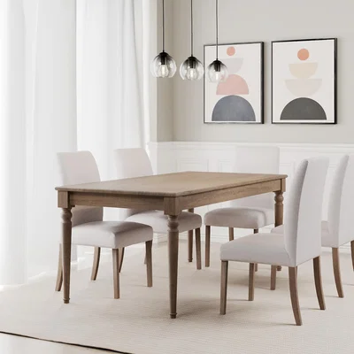 La Redoute Tavi Traditional Mango Wood Dining Table  (Seats 6)