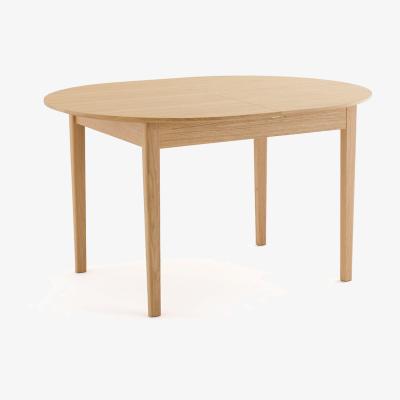 La Redoute Wapong Extendable Oak Veneer Round Dining Table (Seats 4-6)