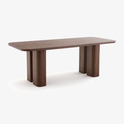 La Redoute Latti Oak Veneer Rectangular Dining Table (Seats 6-8)