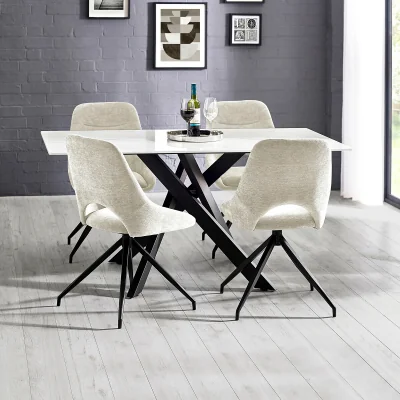 La Redoute Brennan Marble Dining Table