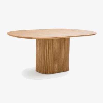 La Redoute Tamula 6-8 Seater Oval Dining Table in Oak Veneer