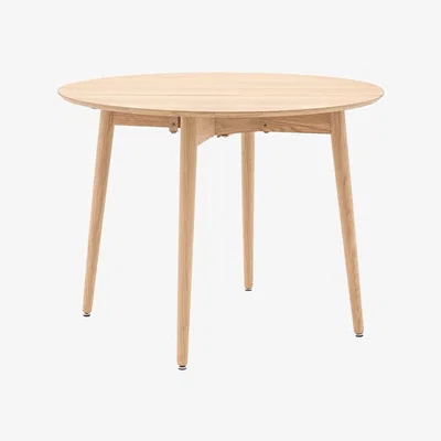 La Redoute Hale Natural Oak Round Folding Dining Table (Seats 4)