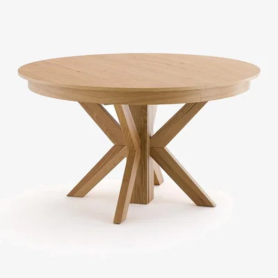 La Redoute Gosling Round Oak Dining Table (Seats 6-12)