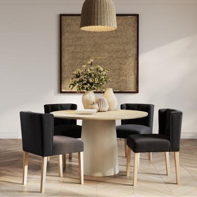 La Redoute Hazell Light Ash Wood Minimalist Dining Table (Seats 4)