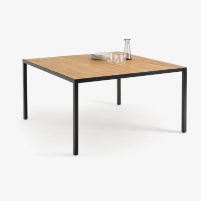 La Redoute Nova Square Oak Dining Table, Seats 8