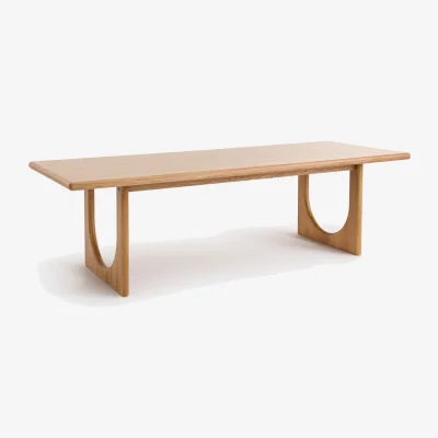 La Redoute Douve 8-10 Seater Dining Table in Oak and Veneer