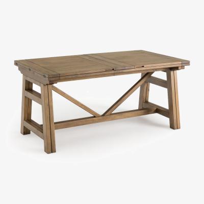 La Redoute Wabi Solid Pine Extendable Dining Table, Seats 6-12