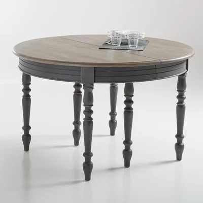 La Redoute Eulali Extendable Round Dining Table (Seats 4-12)