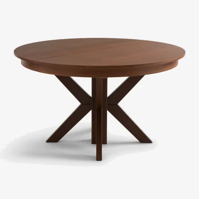 La Redoute Gosling 6-12 Seater Dining Table in Walnut Veneer and Stained Beech