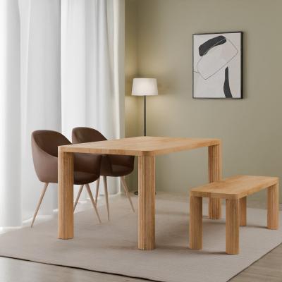 La Redoute Roque Mango Wood Dining Table with Fluted Legs (Seats 6)