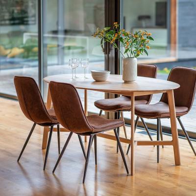 La Redoute Murwara Oval Oak Dining Table (Seats 6)