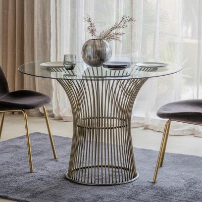 La Redoute Zeplin Luxe Glass Dining Table (Seats 4)