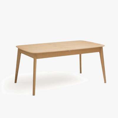 La Redoute Biface Extendable Dining Table in Oak, Seats 4/8