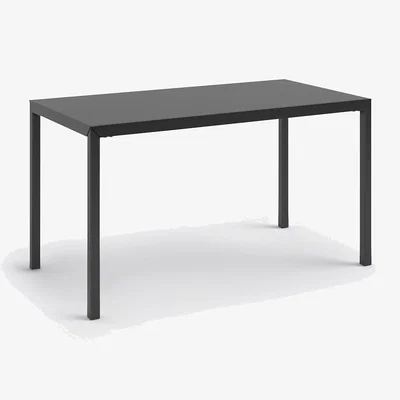 La Redoute Hiba Black Metal Dining Table (Seats 4)
