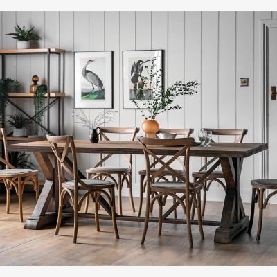 La Redoute Guntur Farmhouse Style Mango Wood Dining Table (Seats 8)