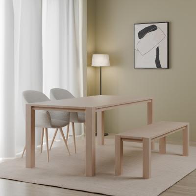 La Redoute Emery Minimalise Natural Wood Dining Table (Seats 6)
