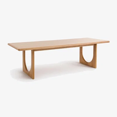 La Redoute Douve 8/10-Seater Dining Table in Oak/Oak Veneer