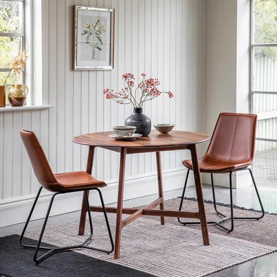 La Redoute Murwara Round Walnut Dining Table
