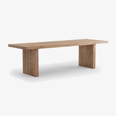 La Redoute Malio 8-10 Seater Rectangular Dining Table in Solid Pine