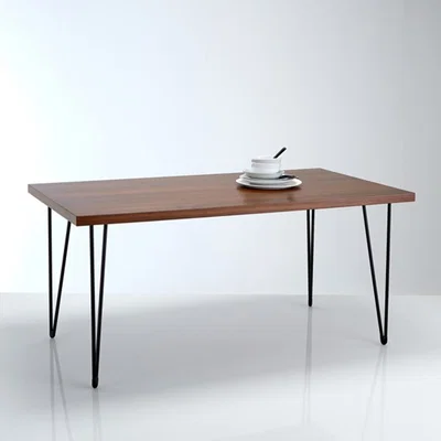 La Redoute WATFORD Vintage-Style Walnut Dining Table (Seats 6)