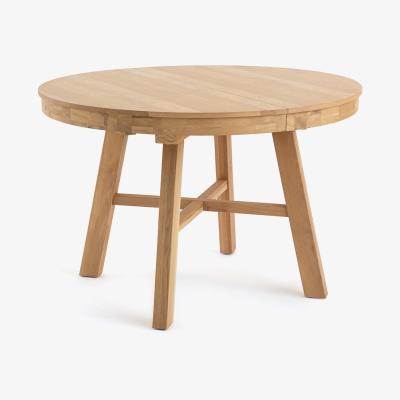 La Redoute Zebarn Extendable Round Table in Solid Oak