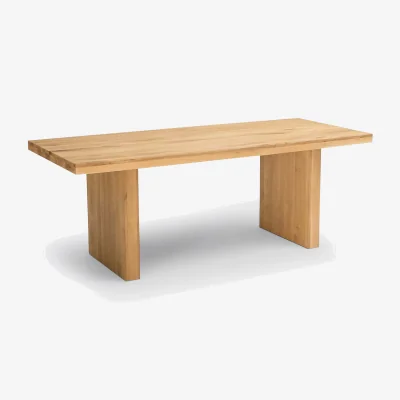 La Redoute Vova 6-8 Seater Dining Table in Solid Oak