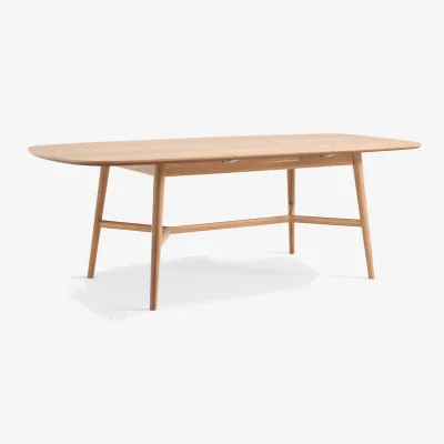 La Redoute Yvan 6-8 Seater Extending Dining Table in Oak and Veneer