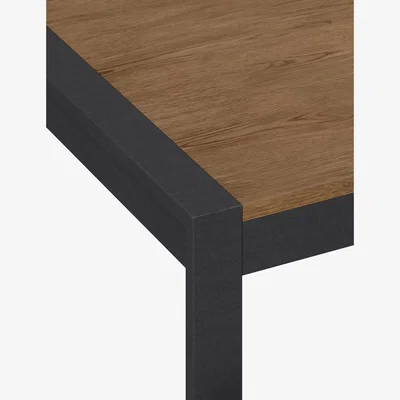 Marks & Spencer M&S Brookland 6 Seater Dining Table with Benches - Black Mix, Black Mix