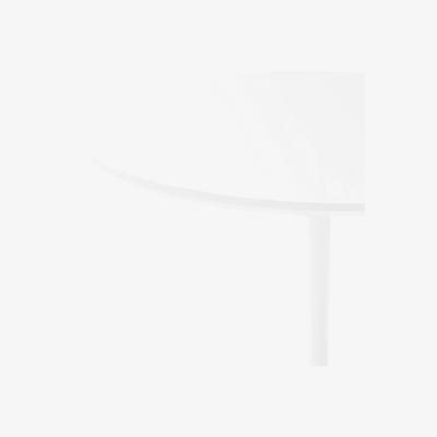Marks & Spencer M&S Finn Gloss 4 Seater Pedestal Dining Table - White, White