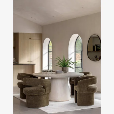 Marks & Spencer Gallery Direct Pedra Round 6 Seater Dining Table Natural