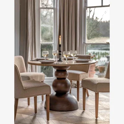 Marks & Spencer Gallery Direct Sculpt Round Dining Table Natural Mix