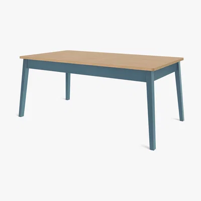 Made.com Custom MADE Harrison Shaker 8 Seat Dining Table, Oak and Teal