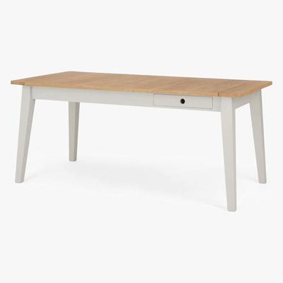 Made.com Ralph Extending Dining Table, Mushroom Grey