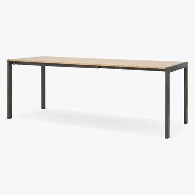 Made.com MADE Essentials Swift 4-8 Seat Dining Table, Oak & Grey