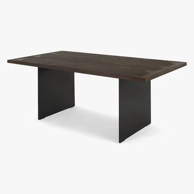 Made.com Phantom Dining Table, Wood and Metal