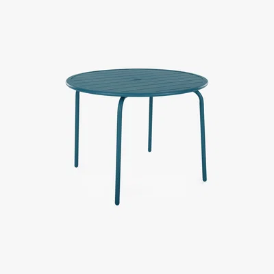 Made.com MADE Essentials Tice Garden 4 Seater Dining Table, Teal