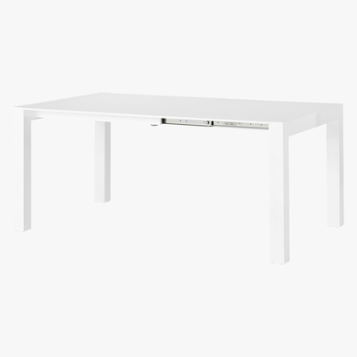 Made.com Bramante 4-8 Seat Square Extending Dining Table, White