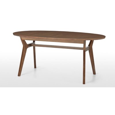 Made.com Jenson Oval Extending Dining Table, Dark Stain Oak