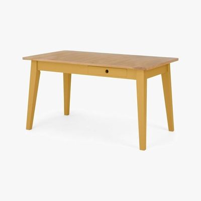 Made.com Ralph Compact Dining Table, Mustard Yellow