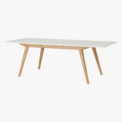 Made.com Aveiro 6-8 Seat Extending Dining Table, Natural Oak and White