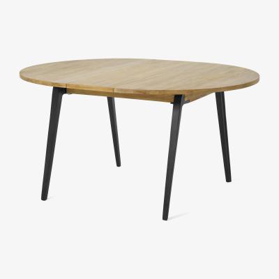 Made.com Lucien 4-6 Seat Round Extending Dining Table, Light Mango Wood