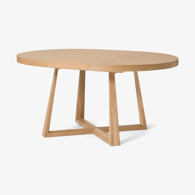 Made.com Belgrave 4-6 Seat Round Extending Dining Table, Oak