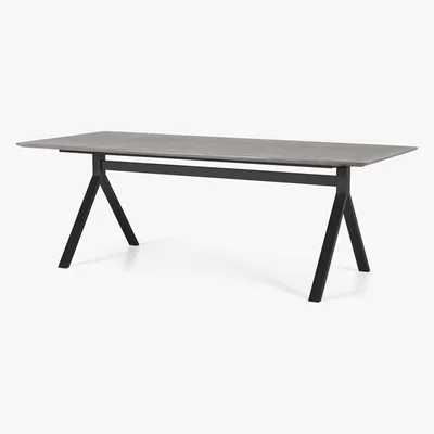 Made.com Sora 8 Seat Dining Table, Concrete