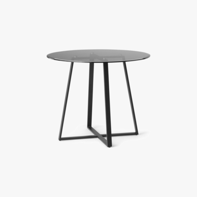 Made.com MADE Essentials Haku 2 Seat Round Dining Table, Black