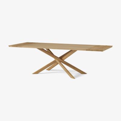 Made.com Abbon 6-12 Seat Extending Dining Table, Textured Oak